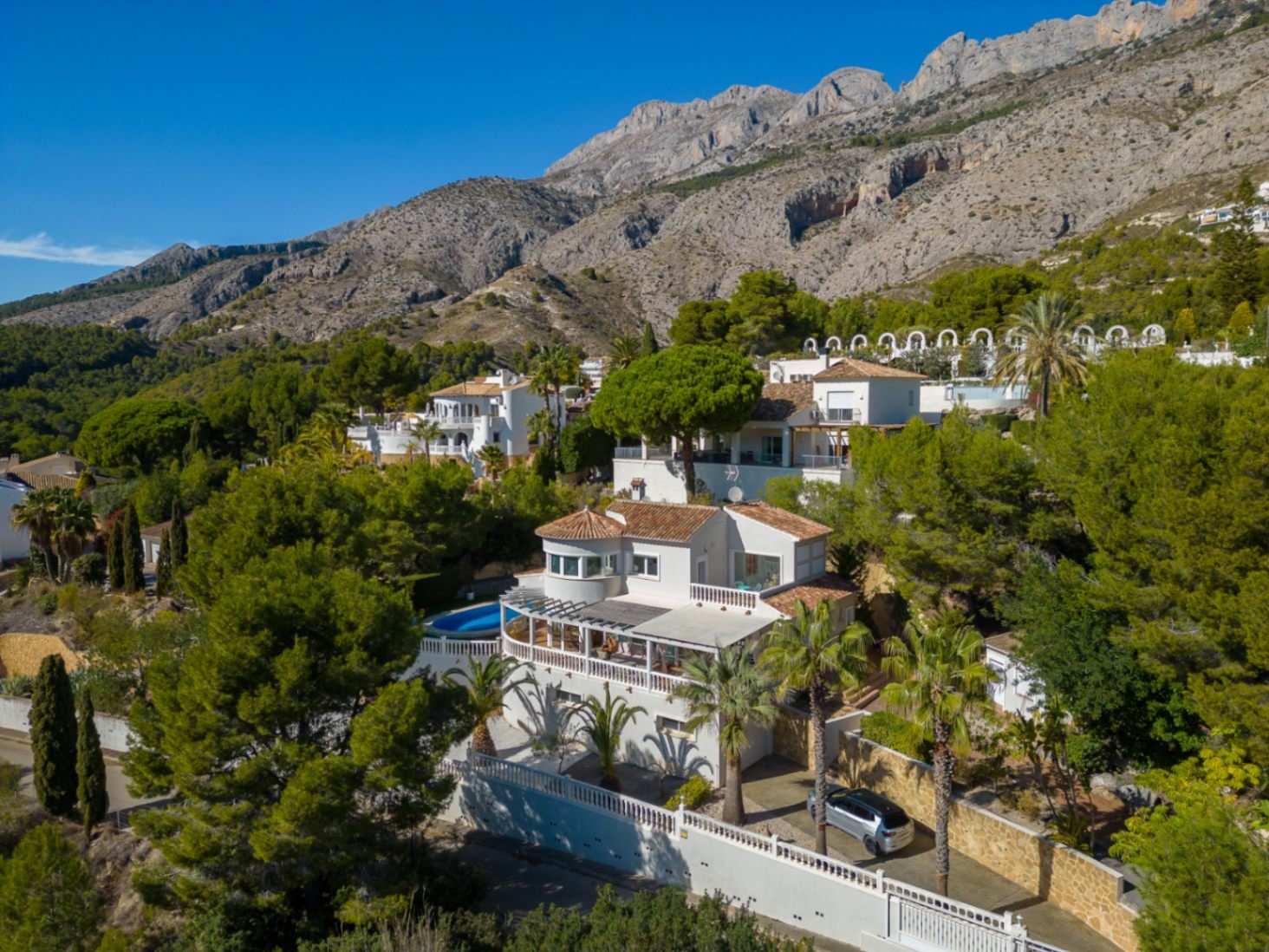 Villa in mediterranem Stil mit beheiztem Pool und viel Privatsphäre in der Nähe des Golfplatzes von Altea Villa in mediterranem Stil mit beheiztem Pool und viel Privatsphäre in der Nähe des Golfplatzes von Altea