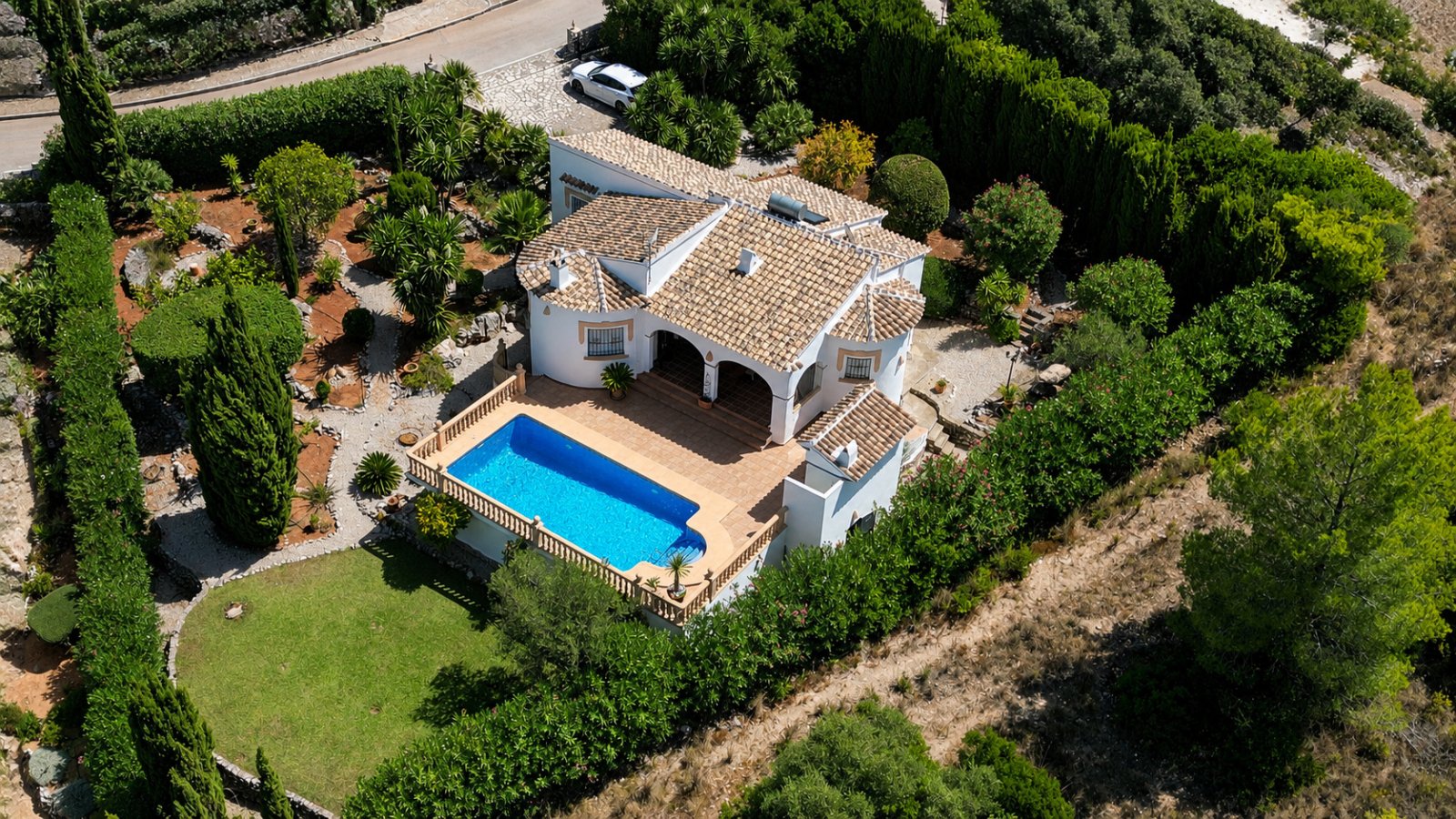 Mediterrane Traumvilla mit Meerblick, Pool und Heizung in ruhiger Lage von Ràfol de Almúnia Mediterrane Traumvilla mit Meerblick, Pool und Heizung in ruhiger Lage von Ràfol de Almúnia